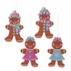 Claydough Gingerbread Ornaments, 4 Assorted