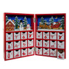 13“ Battery Operated Lighted Wooden Christmas Advent Calendar