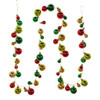 6' Red, Green & Gold Ball Garland