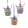 Pastel Ice Cream Cup Ornaments, 3 Assorted