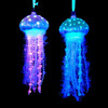 Glow-In-The-Dark Glass Jellyfish Ornaments, 2 Assorted