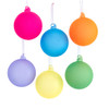 80MM Glass Glow In The Dark Ball Ornaments, 6 Assorted