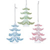 Acrylic Tree Ornaments, 3 Assorted