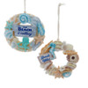 Beach Seashell Wreath Ornaments, 2 Assorted