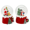 100MM Musical Snowman & Santa Water Globes, 2 Assorted
