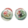 100MM Musical Snowman & Santa Water Globes, 2 Assorted