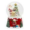100MM Musical Snowman & Santa Water Globes, 2 Assorted