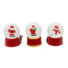 45MM Santa & Snowman Water Globes, 3 Assorted