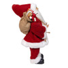 12“ Standing Christmas Santa With Sack & Lantern