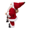 12“ Standing Christmas Santa With Sack & Lantern