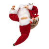 12“ Standing Christmas Santa With Sack & Lantern