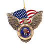 Eagle With Flag and President Trump Image Ornament