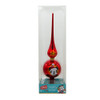 12“ Un-Lit Disney© Red Glass Mickey Mouse Finial Treetop