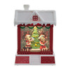7.5“ Disney© Battery Operated Light-Up Mickey Santa Lantern