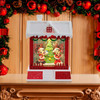 7.5" Disney© Battery Operated Light-Up Mickey Santa Lantern