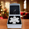 Elegant Snowflake Ornament with Swarovski® Elements