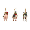 Farm Animals Wearing Sweaters Ornaments, 3 Assorted