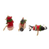 Farm Animals Wearing Sweaters Ornaments, 3 Assorted