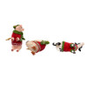 Farm Animals Wearing Sweaters Ornaments, 3 Assorted