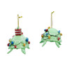 Whimsical Green Sea Turtle Ornaments, 2 Assorted