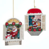 Santa's Workshop Window Ornaments, 2 Assorted