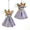 Blue, Silver and Lavender Snow Queen Ornaments, 2 Assorted