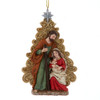 Glittered Nativity Tree Ornament