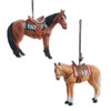 Brown Horse Ornaments, 2 Assorted
