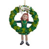 Irish Girl With Wreath Ornament