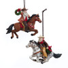 Western Cowboy Santa Riding Horse Ornaments, 2 Assorted