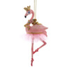 Pink Ballerina Flamingo Ornament
