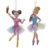 Ice Cream Girl Ornaments, 2 Assorted