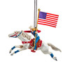 Cowgirl Riding White Horse Ornament