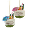 Coconut Drink Ornaments, 2 Assorted