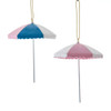 Palm Beach Umbrella Ornaments, 2 Assorted