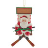 Ski Lift Santa Ornament For Personalization