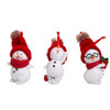 Snowman With Red Knit Hat Ornaments, 3 Assorted