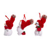 Snowman With Red Knit Hat Ornaments, 3 Assorted