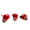 Snowman With Red Knit Hat Ornaments, 3 Assorted