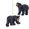 Black Bear Ornaments, 2 Assorted