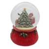 100MM Wind Up Musical Santa With Christmas Tree Water Globe