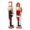 15“ Holly and Berries Nutcrackers, 2 Assorted