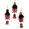 6“ Red and White African American Nutcracker Ornaments, 3 Assorted