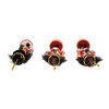6“ Red and White African American Nutcracker Ornaments, 3 Assorted