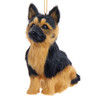 Furry German Shepherd Dog Ornament