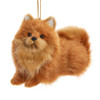 Furry Pomeranian Dog Ornament