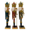 15“ Teal, Green & Desert Rose Nutcrackers, 3 Assorted