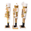 15“ Gold & White Nutcrackers, 3 Assorted