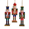 6“ Gold, Red & Blue Nutcracker Ornaments, 3 Assorted