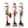 15" Jolly Red & Green Nutcrackers, 3 Assorted